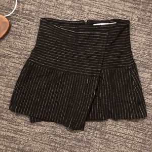 Alice + Olivia wool stripe mini skirt